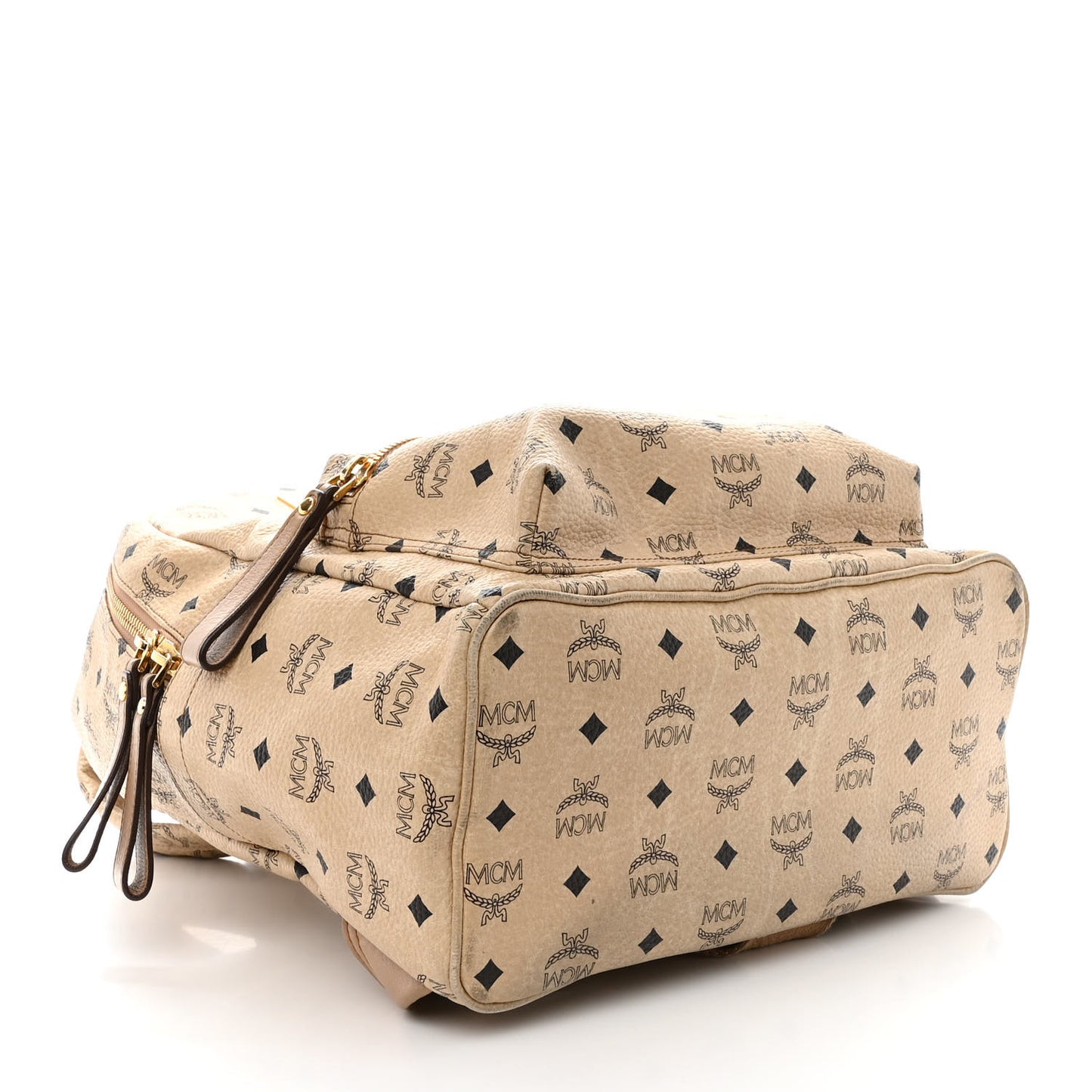 Visetos Medium Sprinkle Stud Stark Backpack Beige