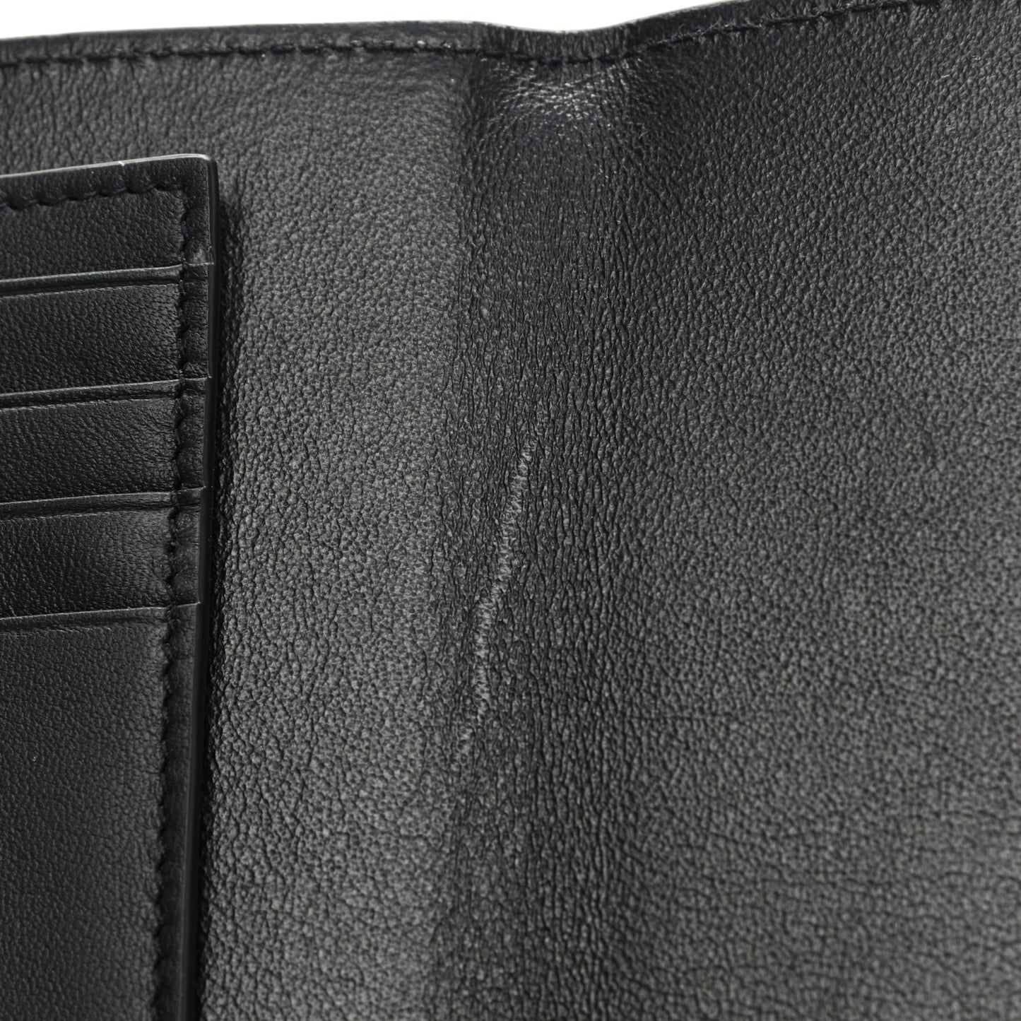 Crocodile Embossed Passport Holder Black
