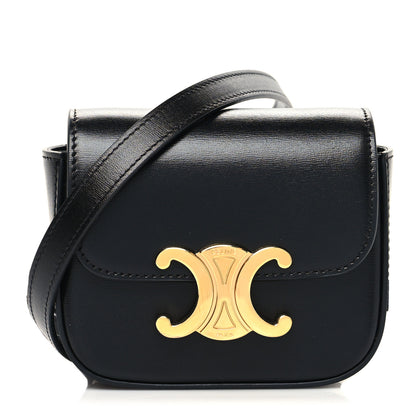 Celine Shiny Calfskin Mini Triomphe Black 1 of 9