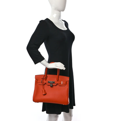 Hermes Epsom Birkin 30 Feu 2 of 12