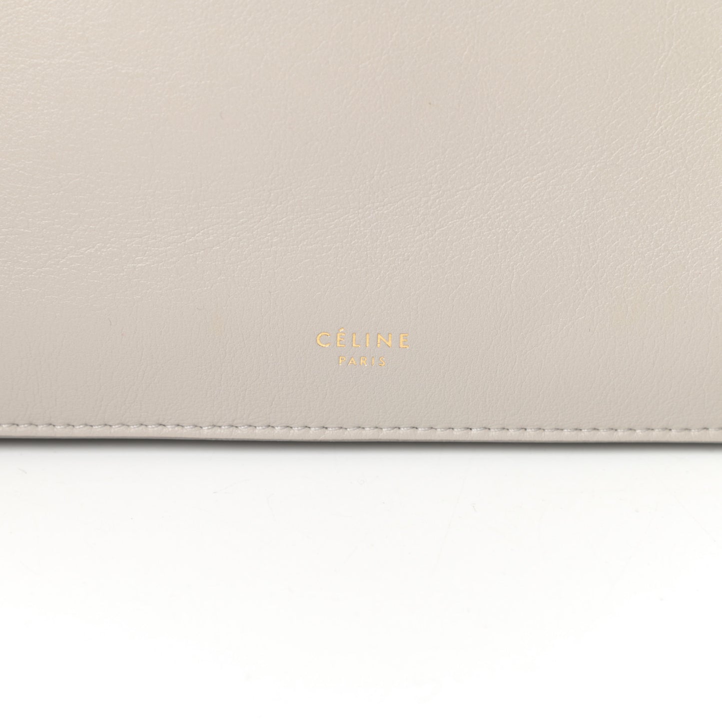 Smooth Calfskin Mini Clasp Bag Beige