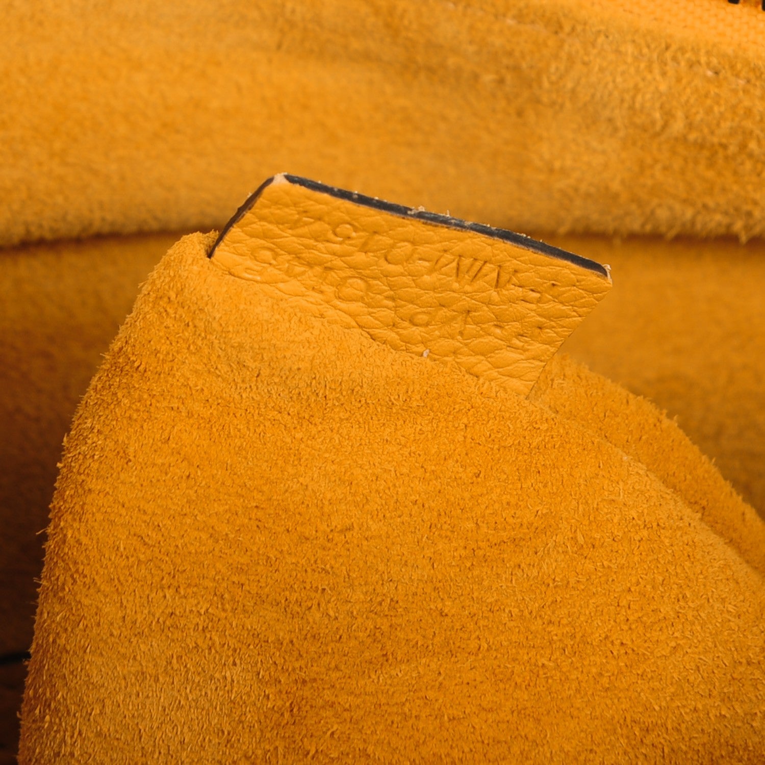 Celine Drummed Calfskin Micro Luggage Ocre 7 of 8