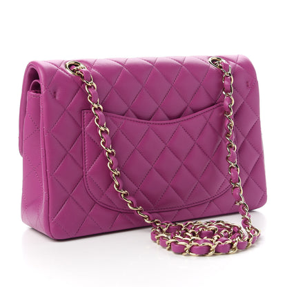 Chanel Lambskin Quilted Small Double Flap Purple 3 of 11