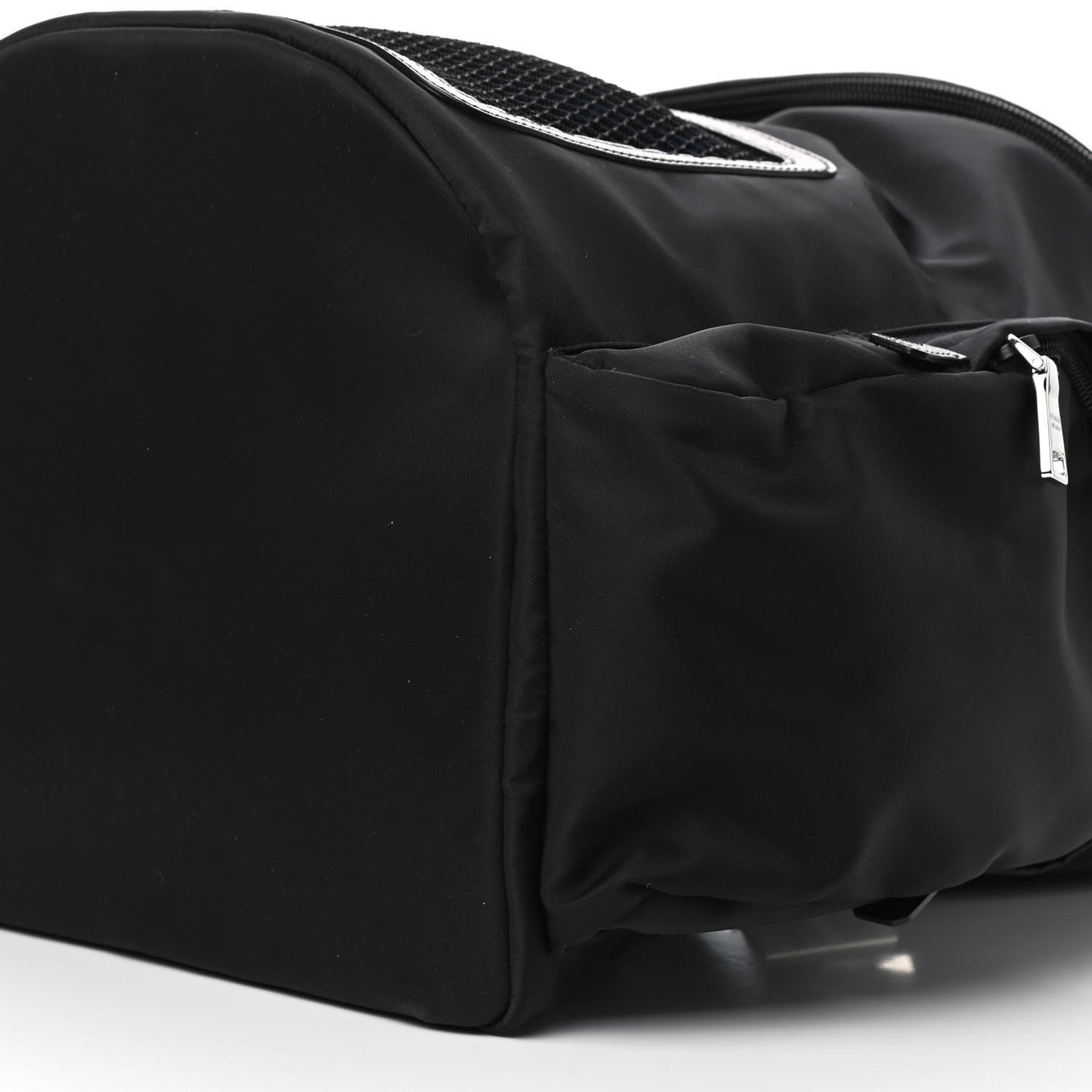 Re-Nylon Saffiano Pet Carrier Backpack Black