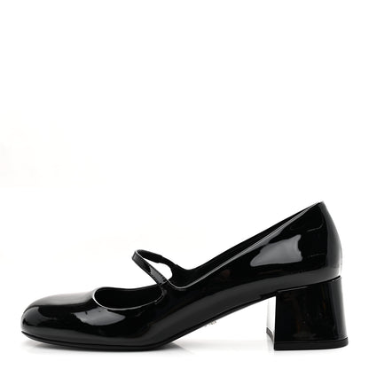 Prada Patent Mary Jane 45mm Pumps 38.5 Black 1 of 8