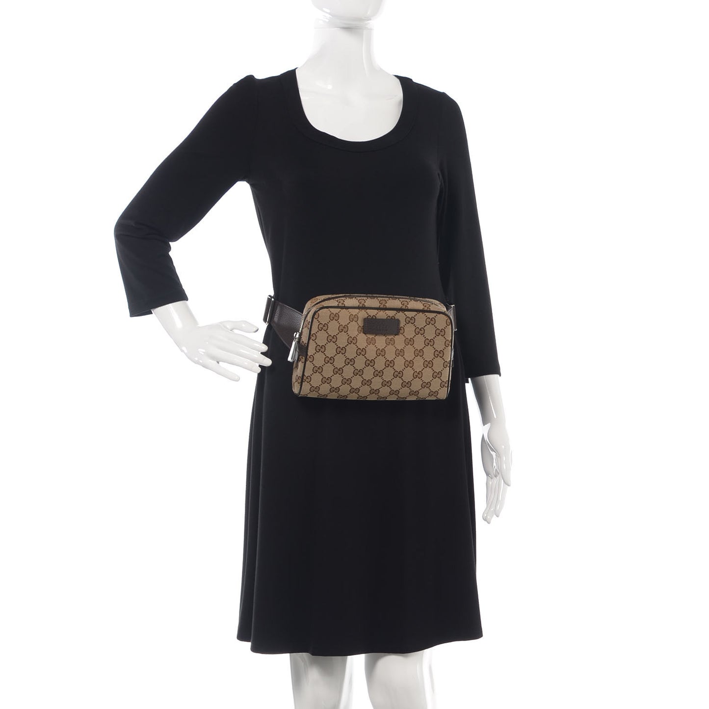 Monogram Belt Bag Dark Brown