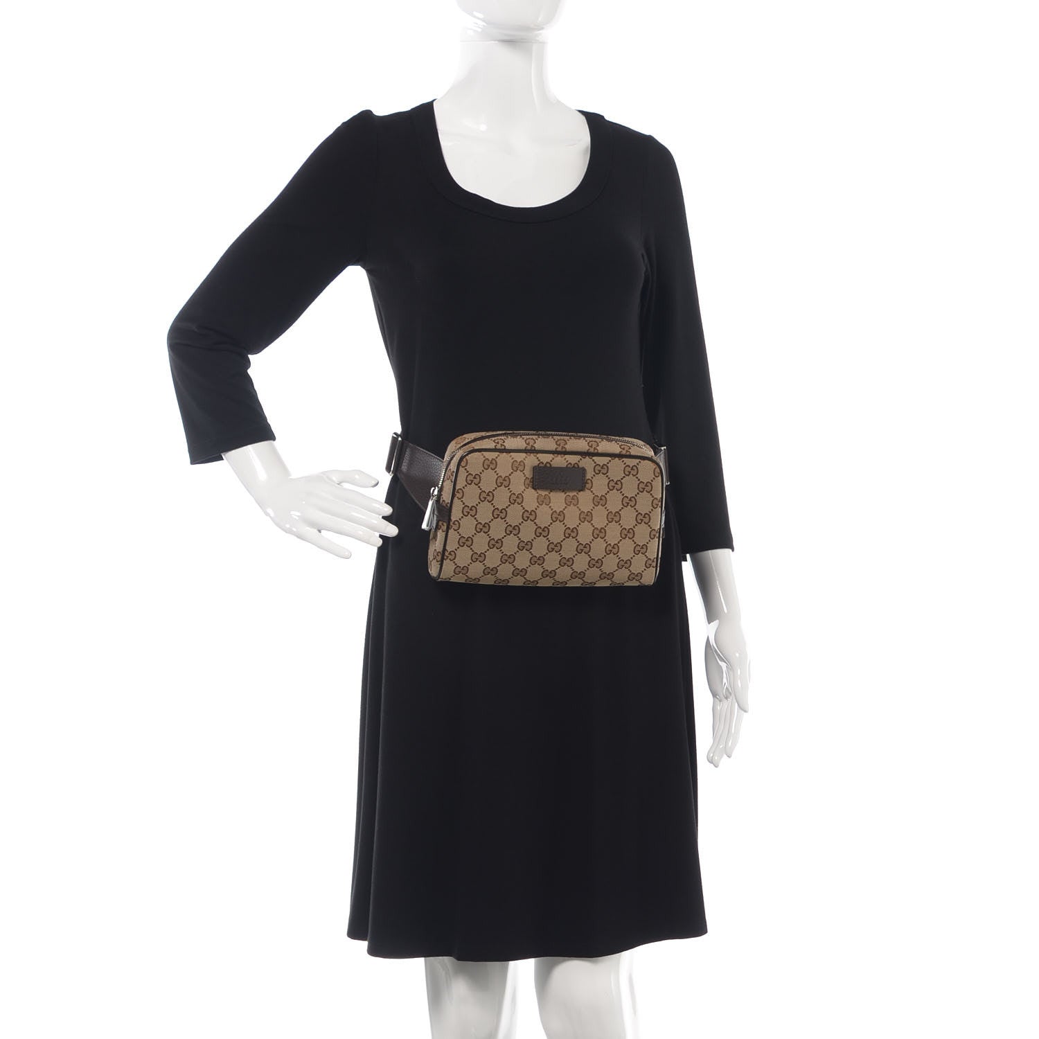 Gucci Monogram Belt Bag Dark Brown 2 of 10