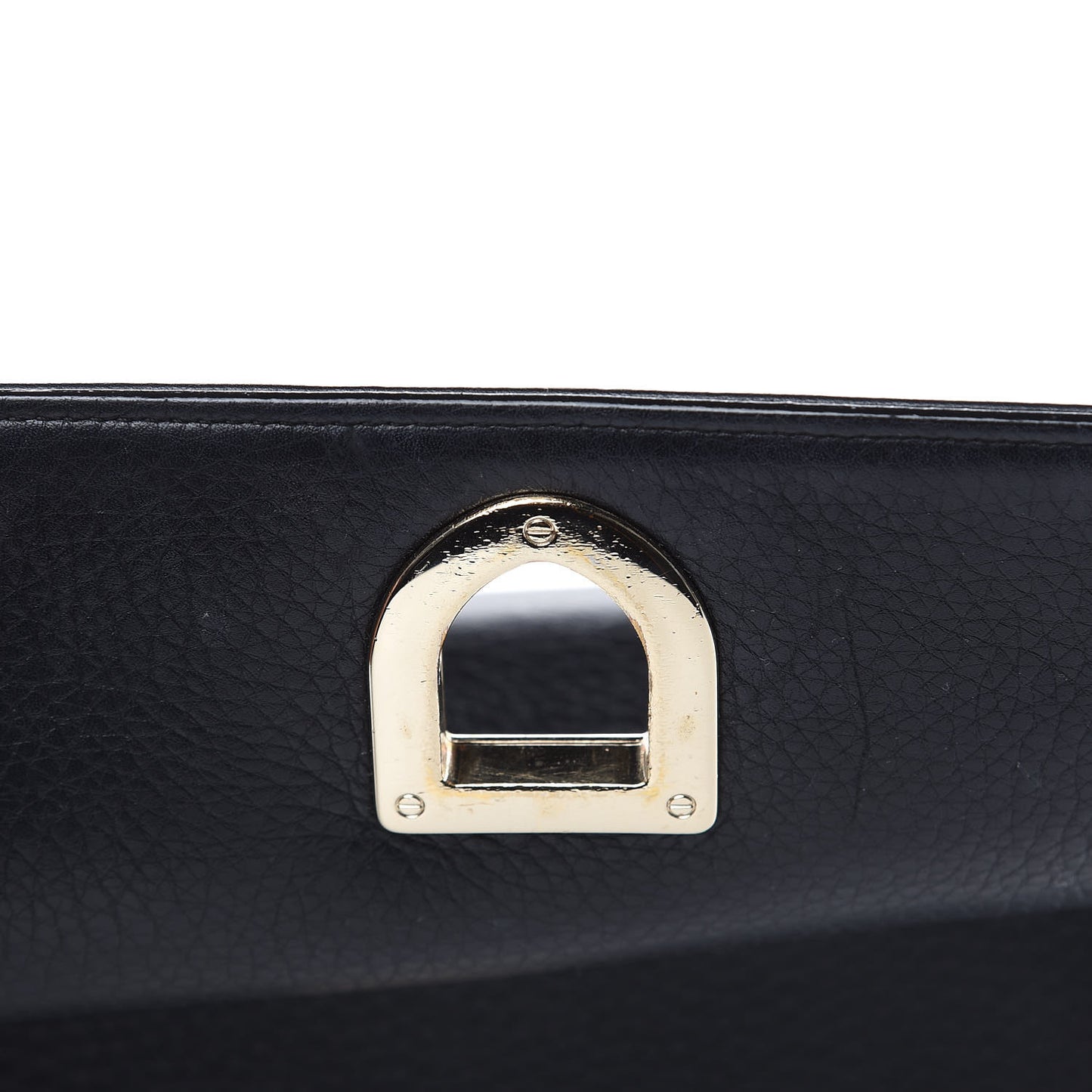 Grained Calfskin Medium Diorama Flap Bag Black
