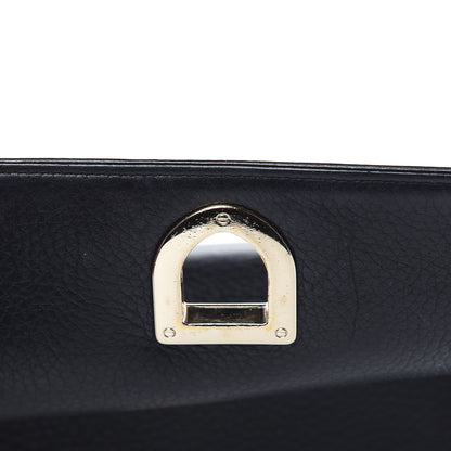 Christian Dior Grained Calfskin Medium Diorama Flap Bag Black 9 of 12