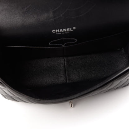 Chanel Lambskin Quilted Jumbo Double Flap Black 5 of 14