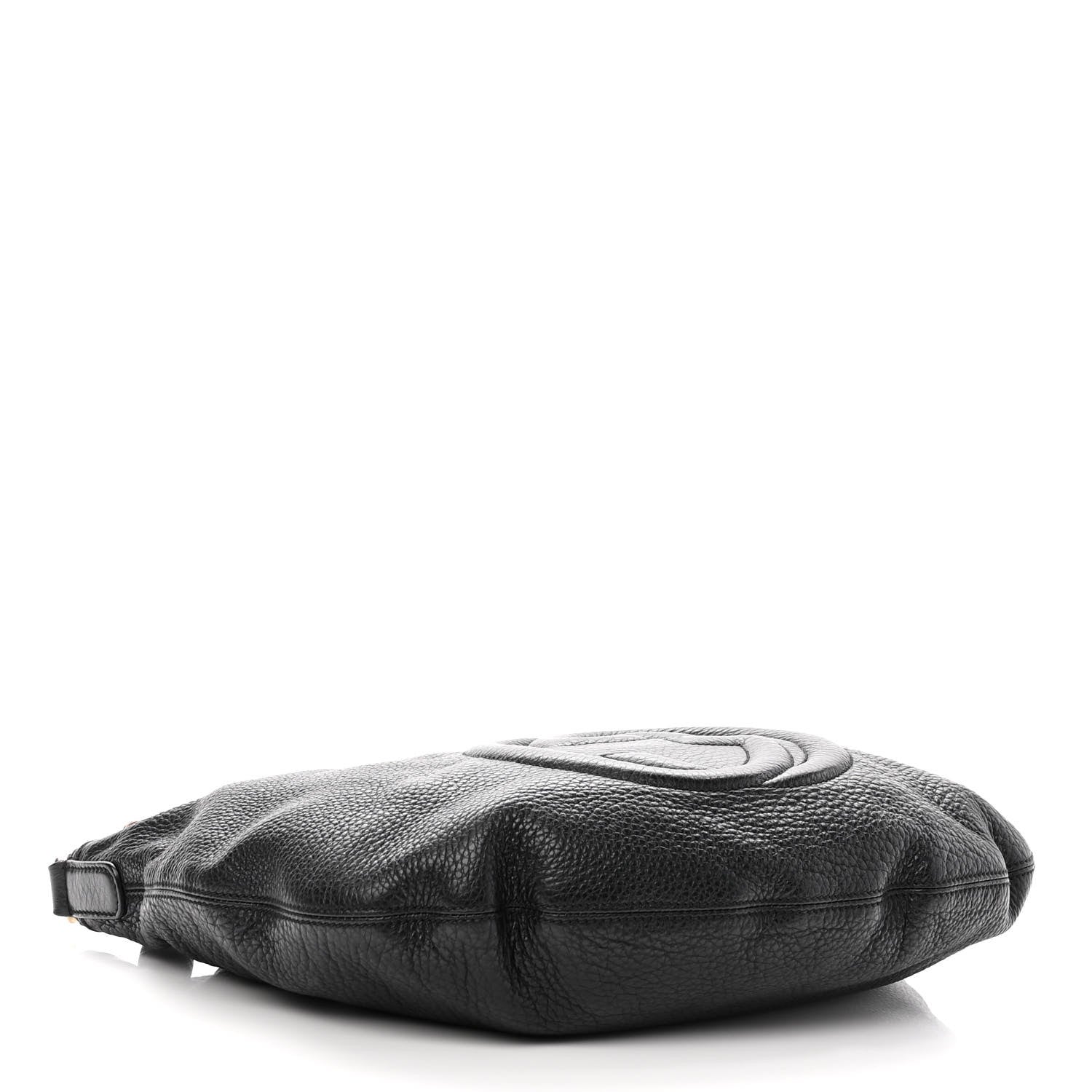 Gucci Pebbled Calfskin Medium Soho Hobo Black 4 of 11