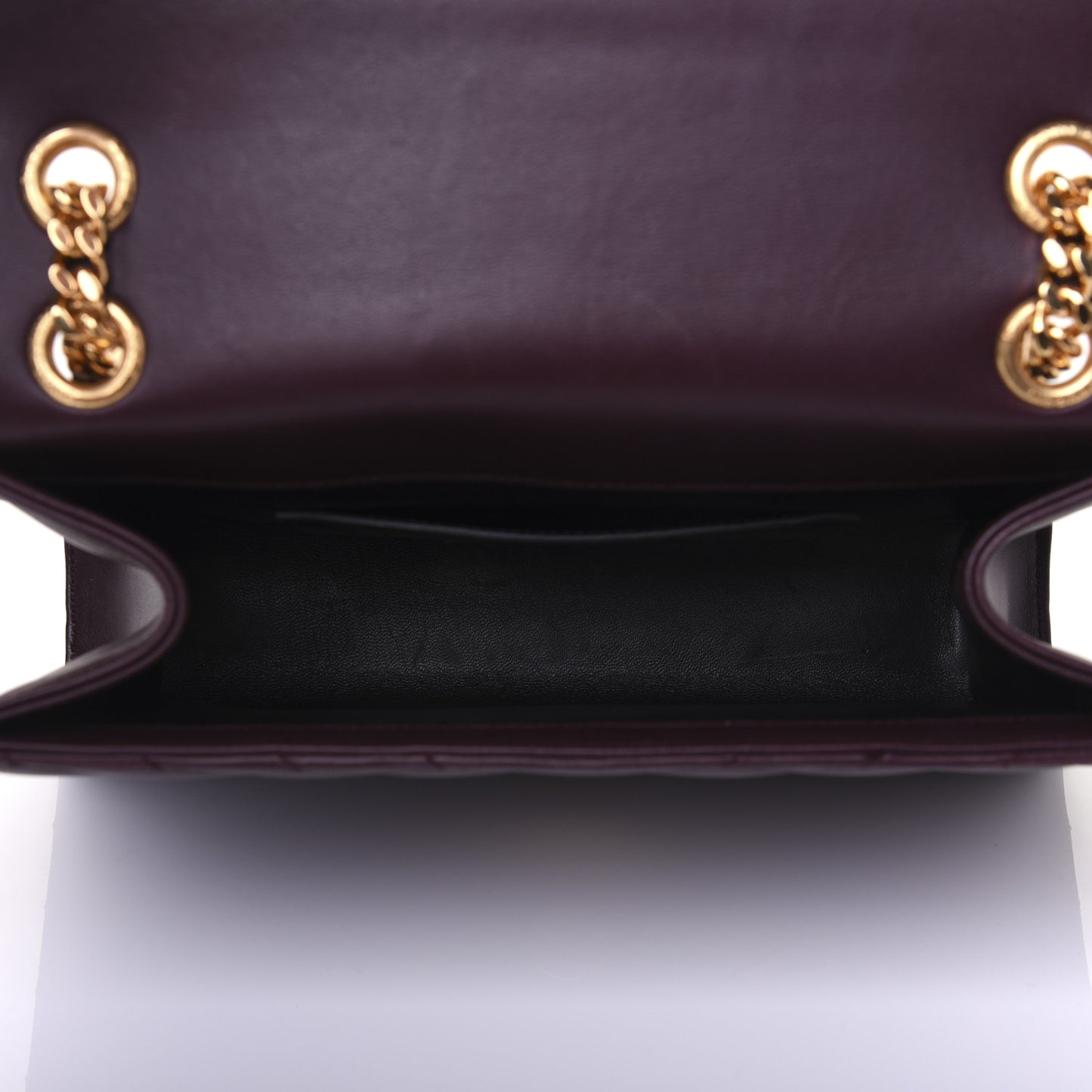 Lambskin Matelasse Chevron Medium Monogram Satchel Amaranto