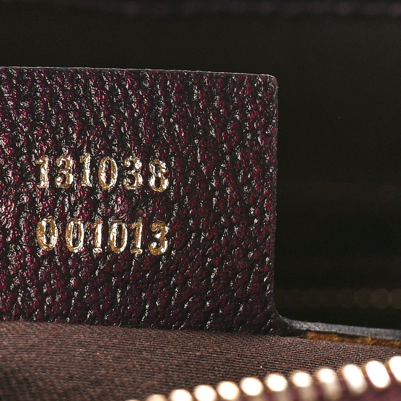 Metallic Calfskin Bamboo Ring Hobo Aubergine