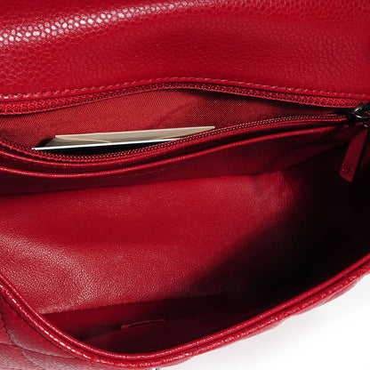 Chanel Caviar Quilted Mini Flap Red 7 of 9