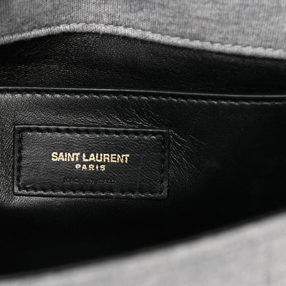 Saint Laurent Jersey Wool Patchwork Monogram Medium Jamie Grey 6 of 11