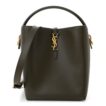 Saint Laurent Shiny Calfskin Le 37 Bucket Bag Deep Musk 1 of 11