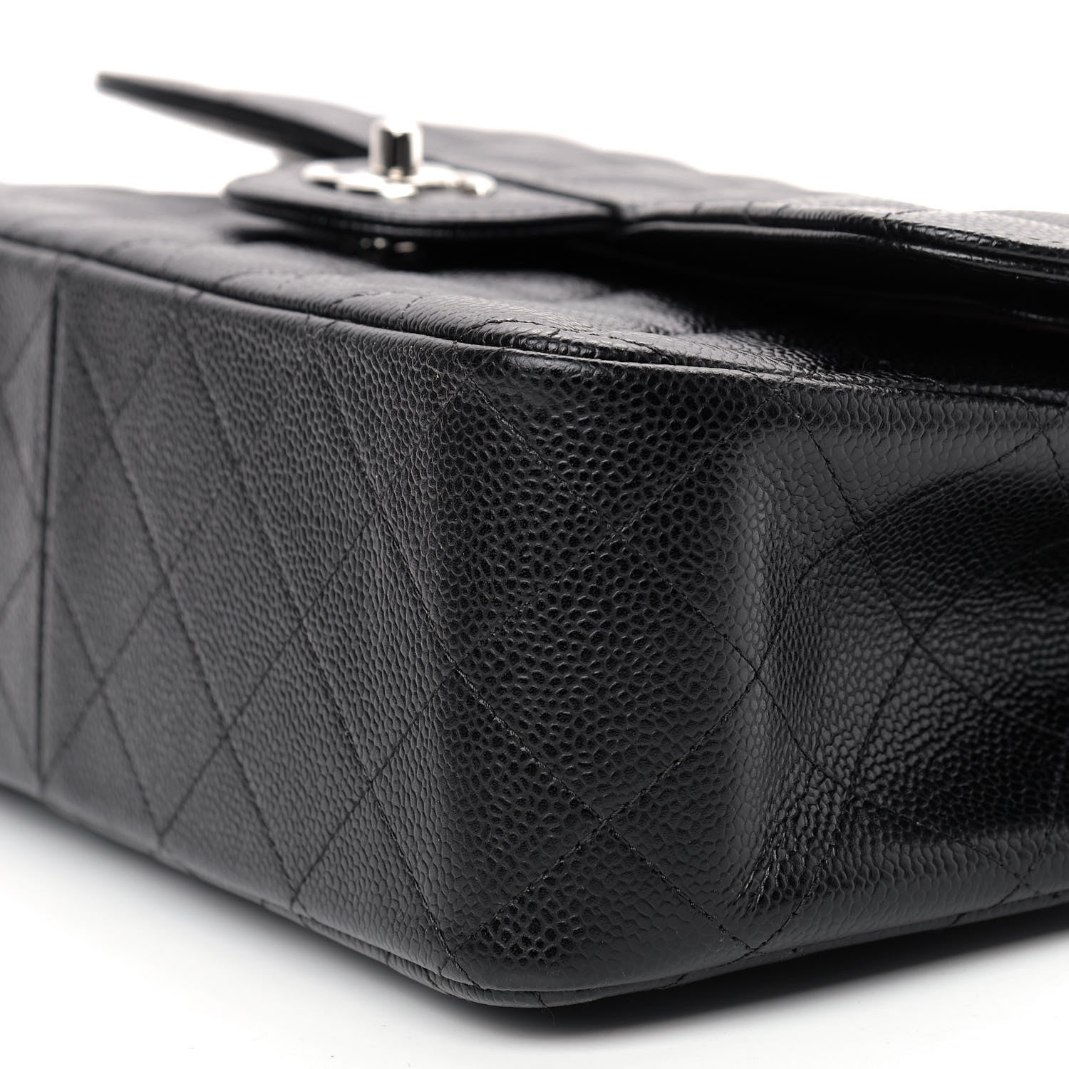Chanel Caviar Quilted Jumbo Double Flap Black 7 of 9