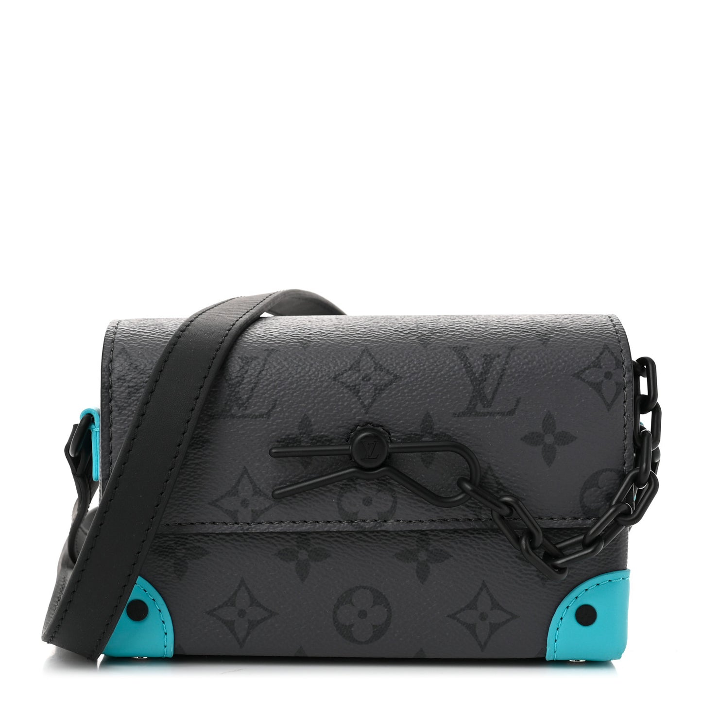 Monogram Gradient Steamer Wearable Wallet Turquoise
