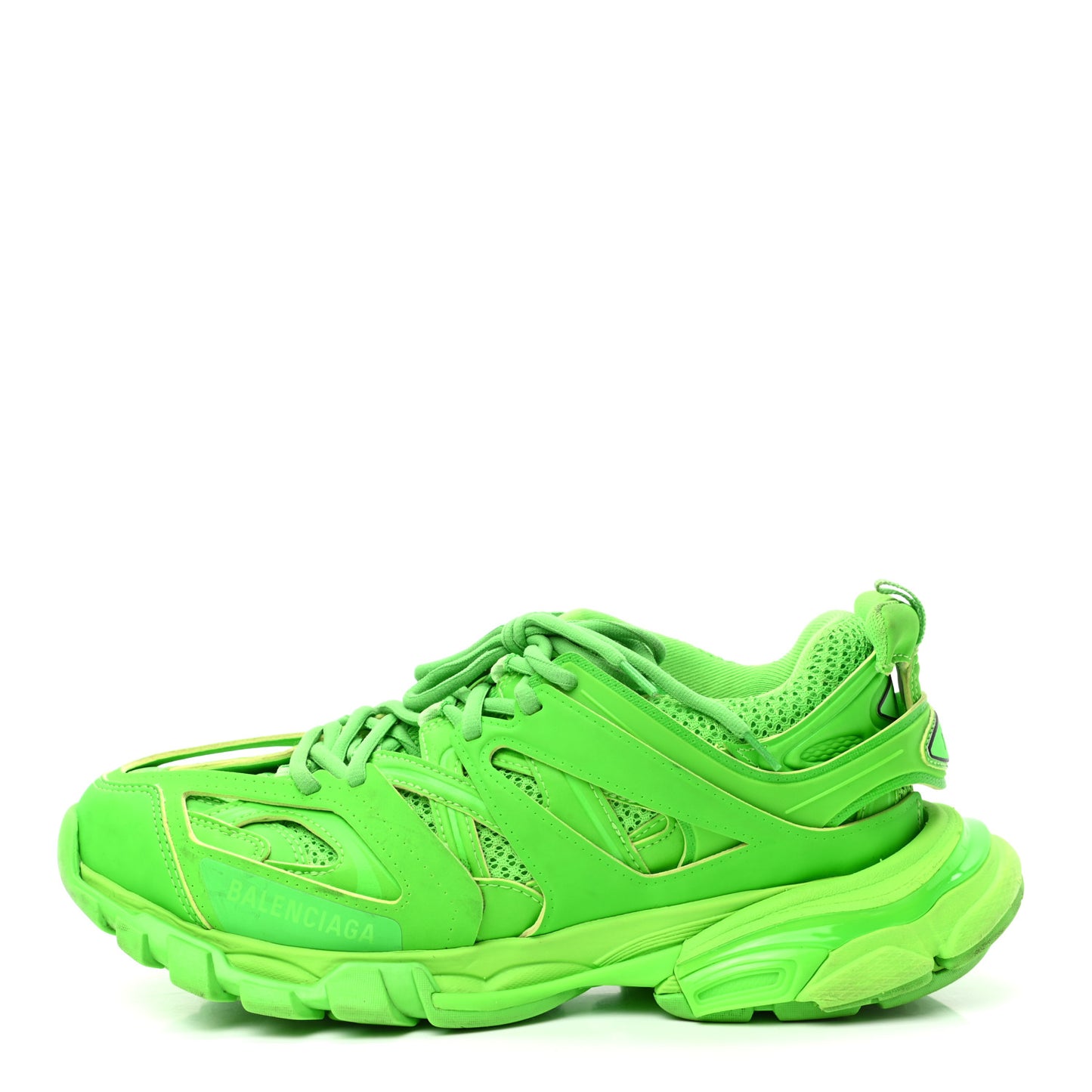 Mesh Nylon Mens Track Sneakers 40 Monocolor Fluo Green