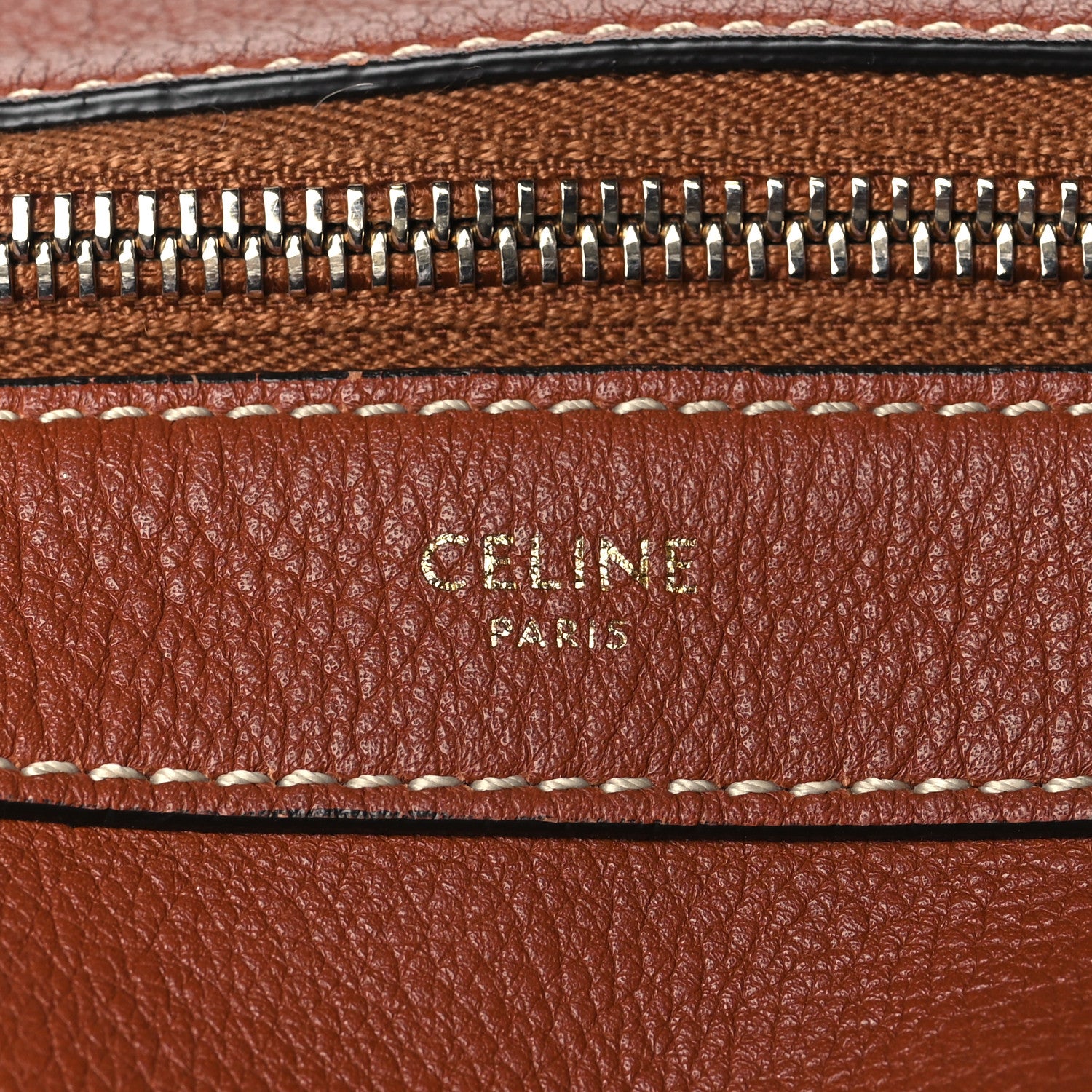 Celine Supple Calfskin Medium Strap Leandre Shoulder Bag Brown 6 of 12