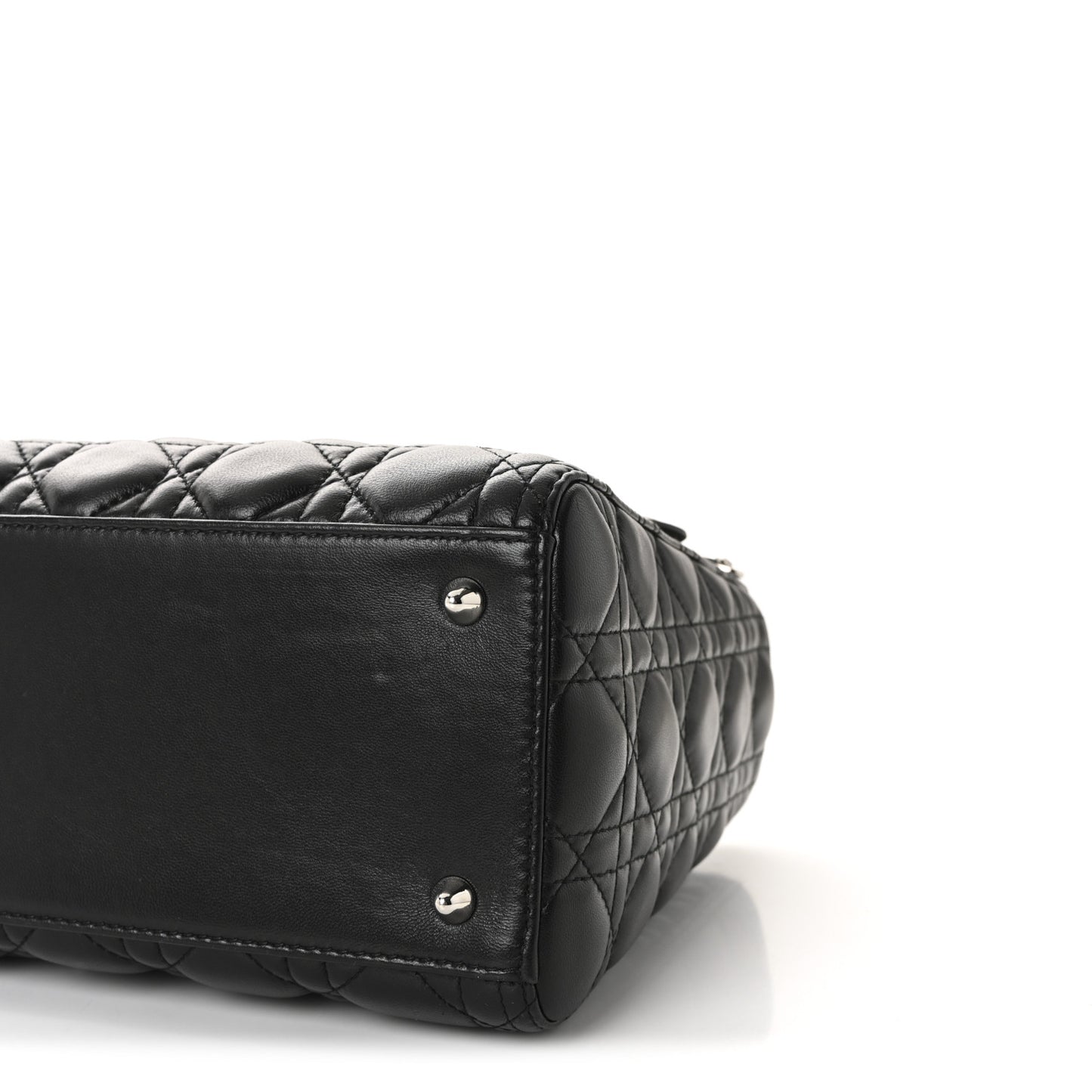 Lambskin Cannage Medium Lady Dior Black