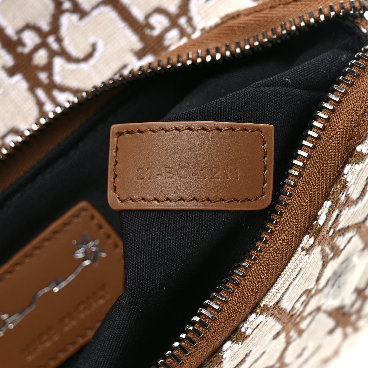 Christian Dior X CACTUS JACK Oblique Saddle Arm Pouch Coffee