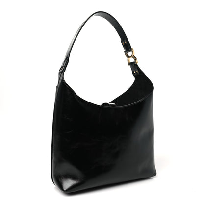 Chloe Shiny Calfskin Small Marcie Hobo Bag Black 3 of 10