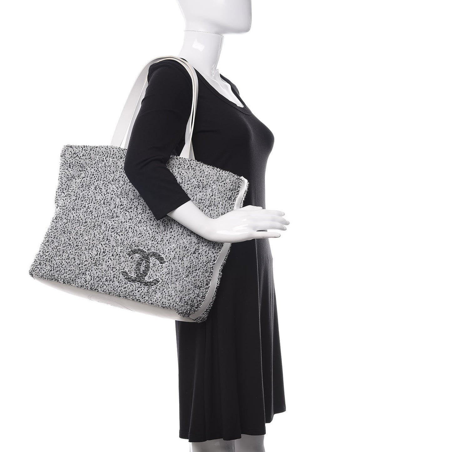 Terry Cotton Fizzy Tote Navy White