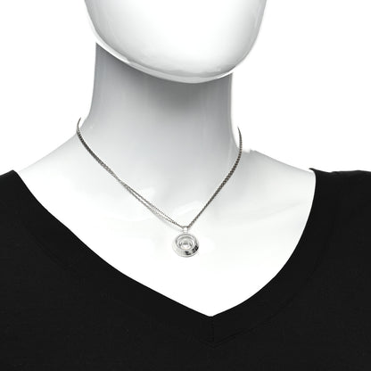 Chopard 18K White Gold Diamond Happy Spirit Pendant Necklace 2 of 6