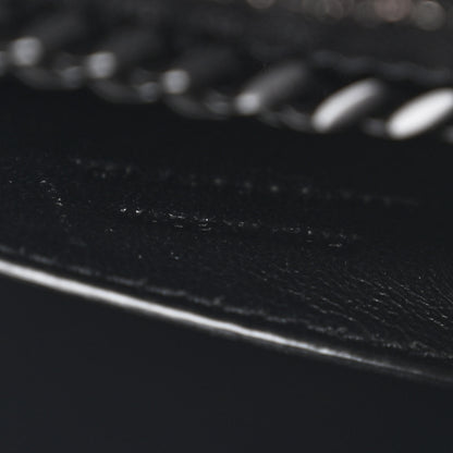Saint Laurent Grain De Poudre Small Monogram Monochrome Kate Satchel Black 7 of 11