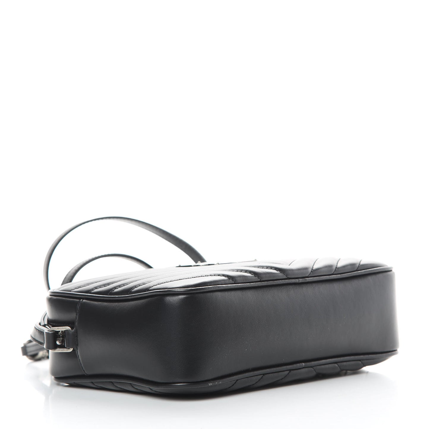 Calfskin Matelasse Monogram Lou Camera Bag Black