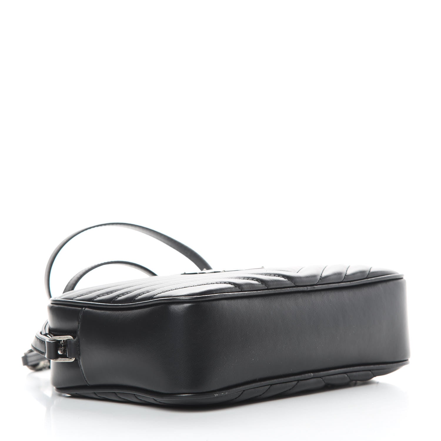 Saint Laurent Calfskin Matelasse Monogram Lou Camera Bag Black 4 of 11
