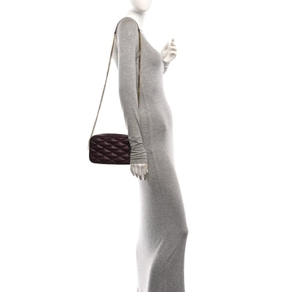Saint Laurent Lambskin Quilted Mini Camera Bag Rouge Cabernet 2 of 10
