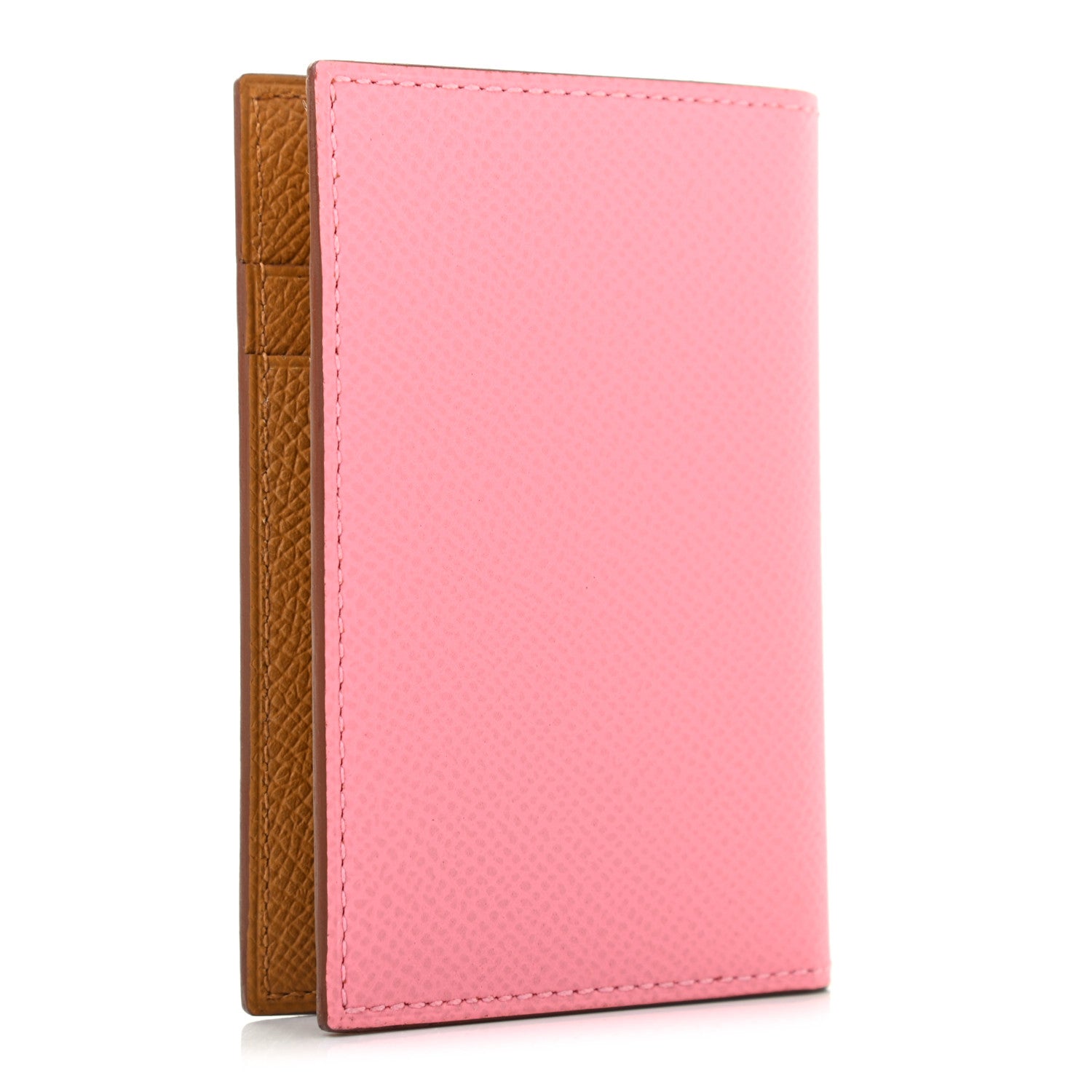 Hermes Epsom MC2 Euclide Card Holder Case Rose Confetti Sesame 3 of 7