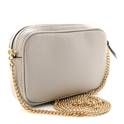 Gucci Dollar Calfskin Super Mini GG Marmont Chain Shoulder Bag Deep Grey 3 of 10