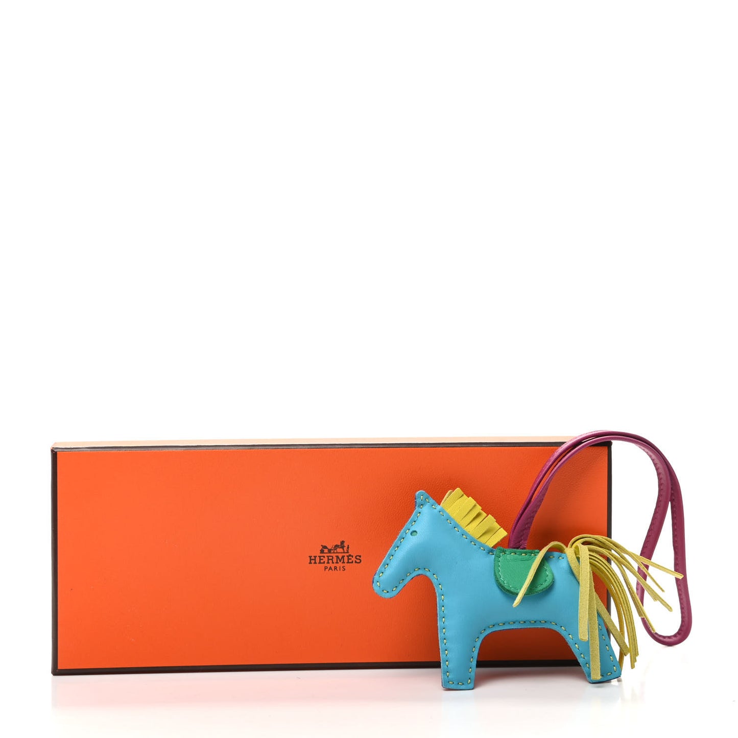 Milo Lambskin Grigri Rodeo Horse Bag Charm PM Bleu Electrique Bleu Azteque Soufre Menthe Rose Shocking Violet