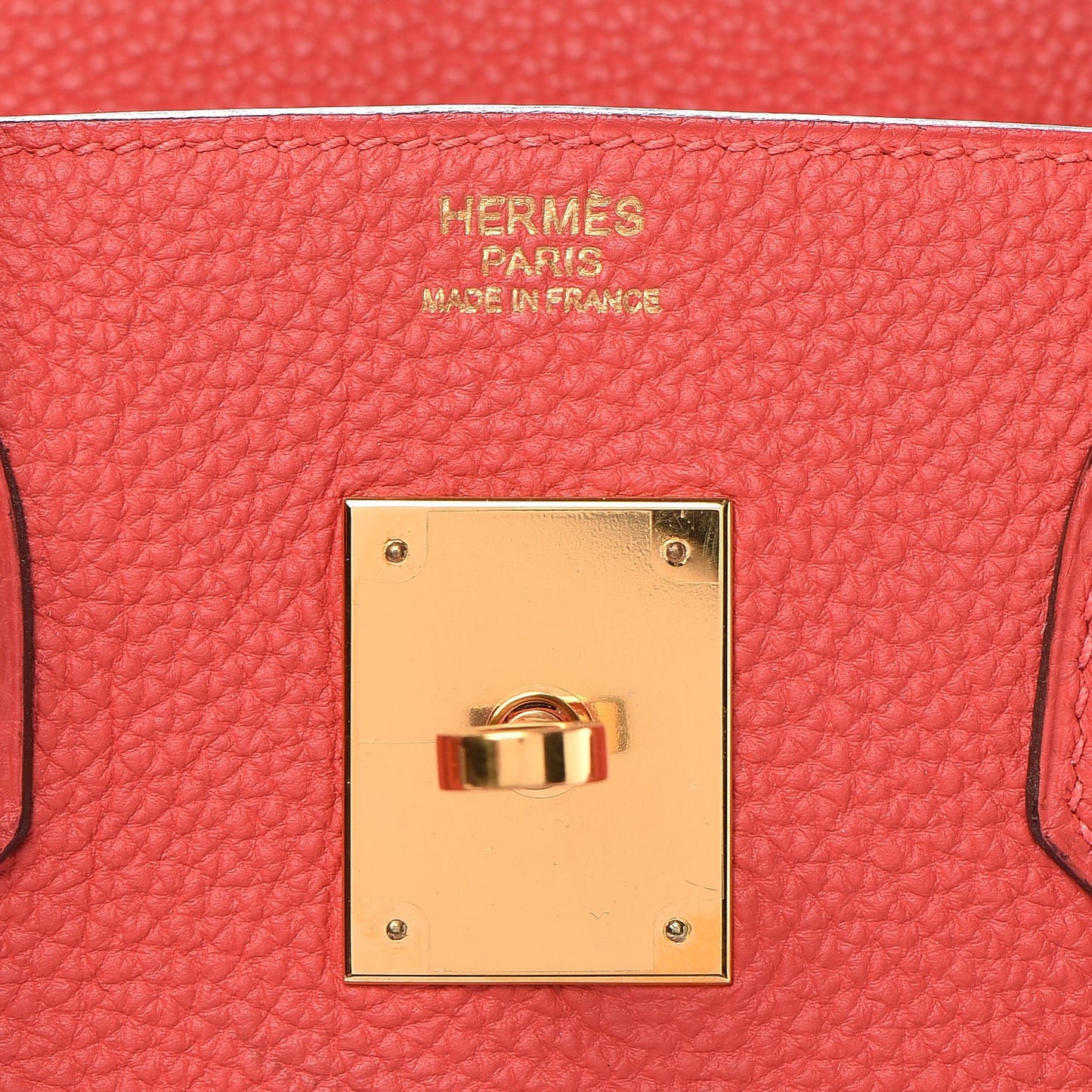 Togo Birkin 30 Rouge Pivoine