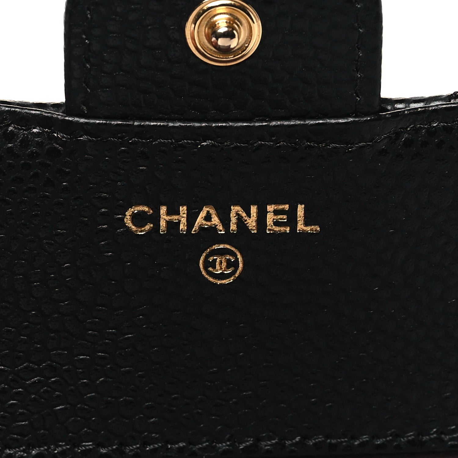 Chanel Caviar Quilted Compact Flap Wallet Black 6 of 9