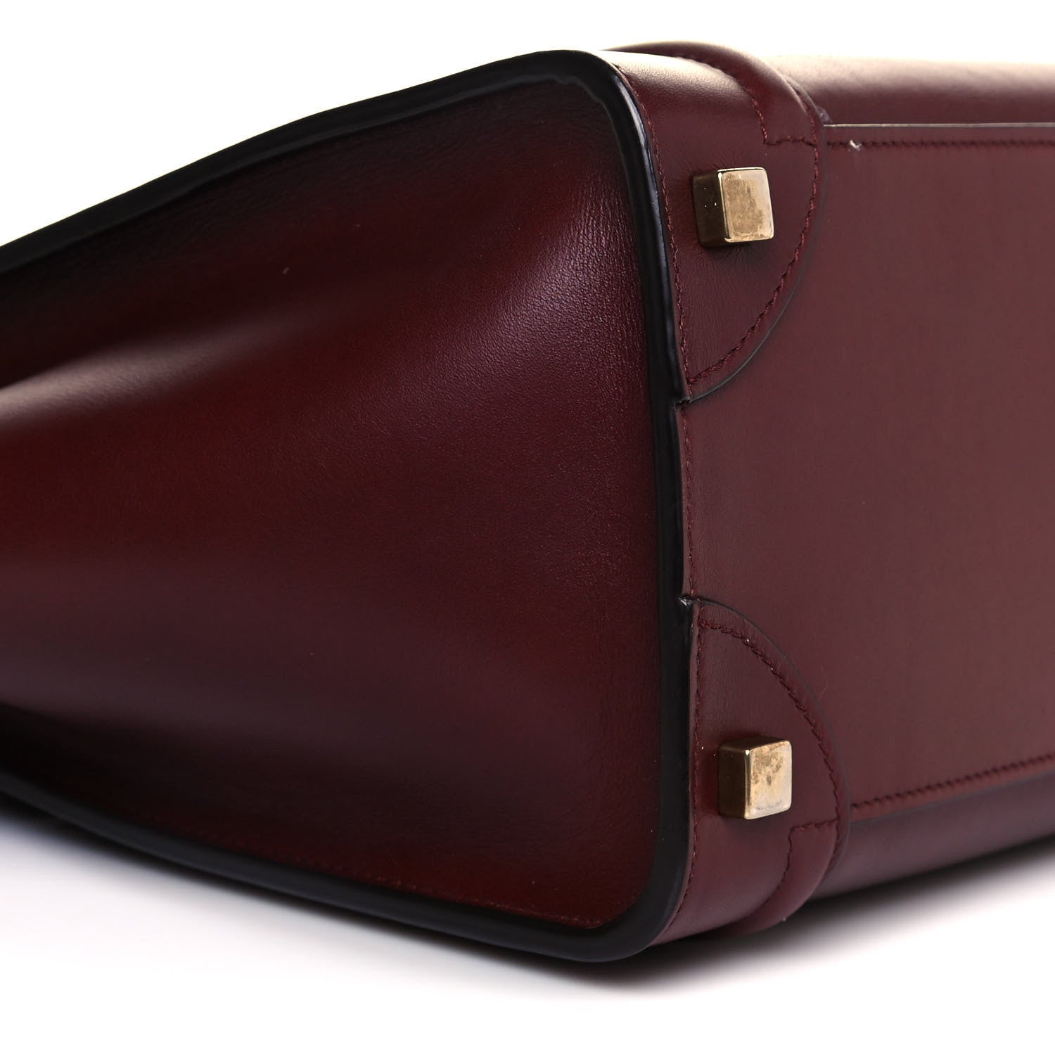 Celine Smooth Calfskin Micro Luggage Burgundy 7 of 14