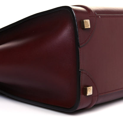 Celine Smooth Calfskin Micro Luggage Burgundy 7 of 14
