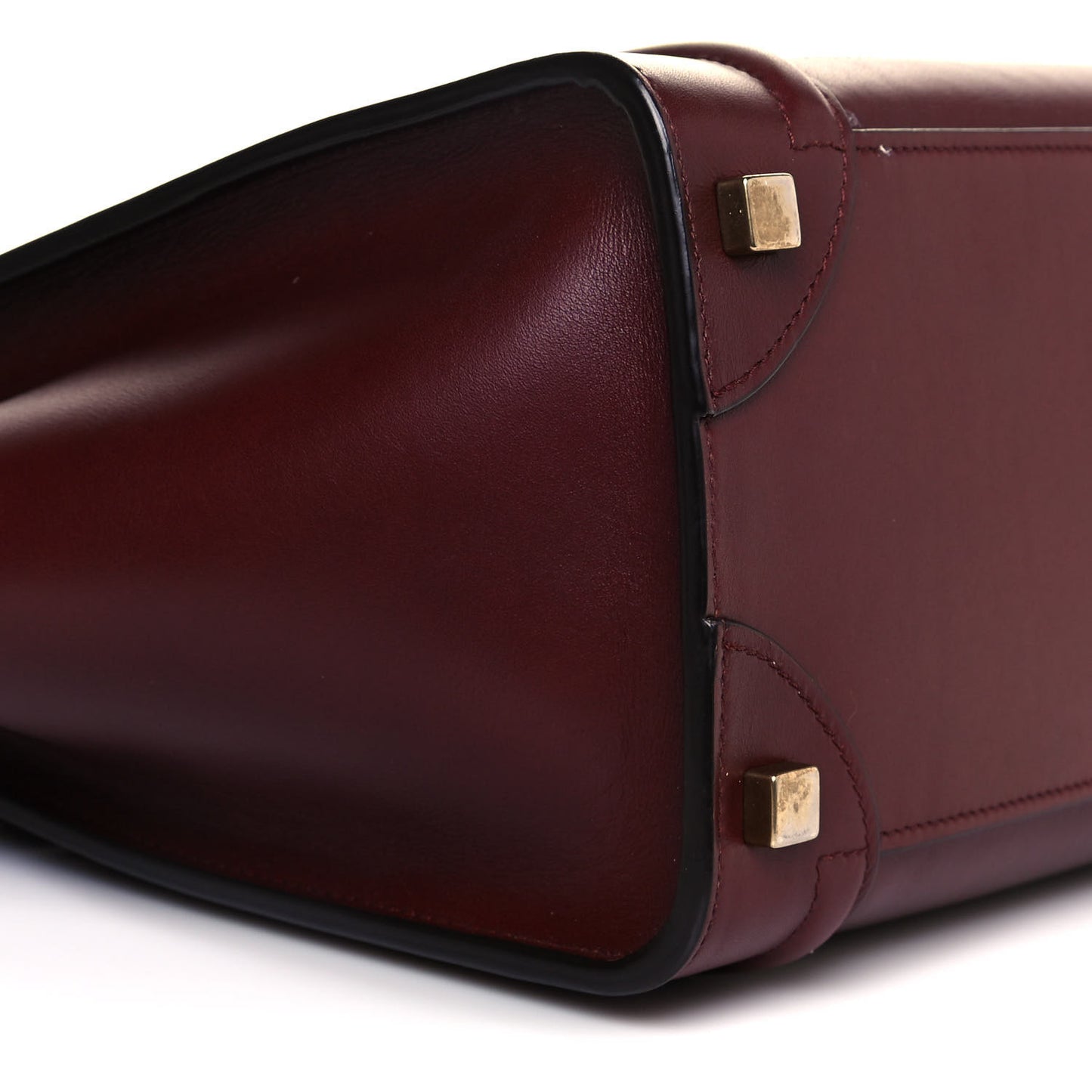 Smooth Calfskin Micro Luggage Burgundy