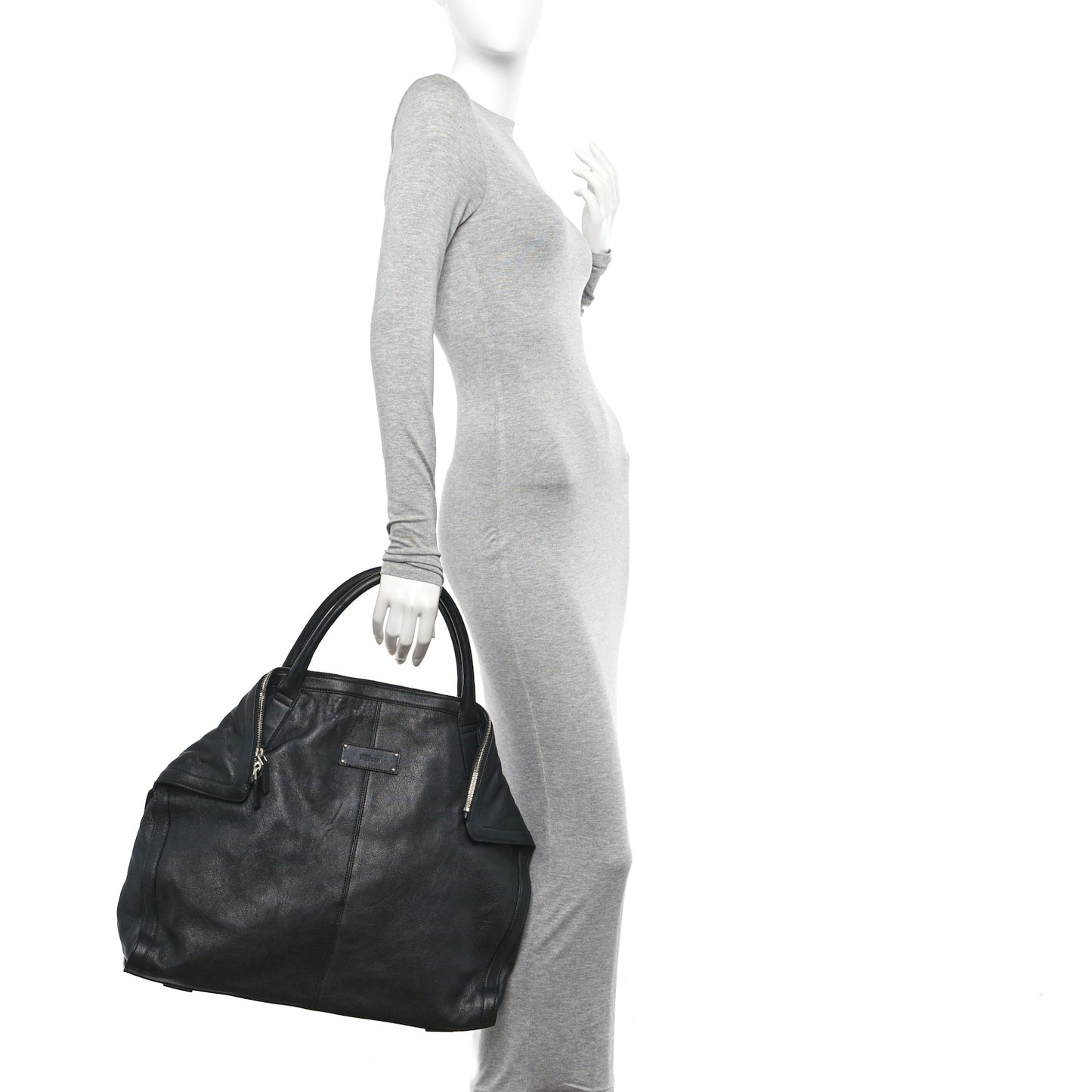 Lambskin De Manta Tote Black