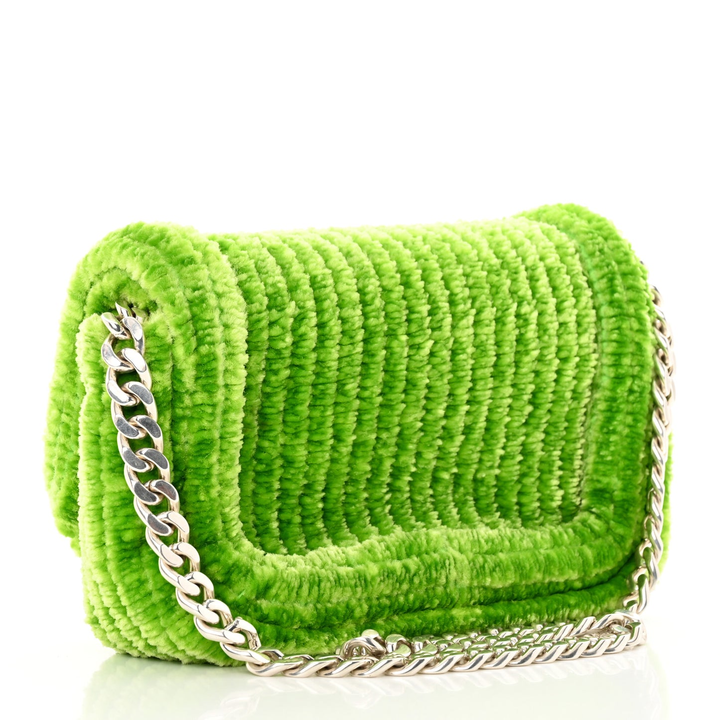 Chenille Corduroy Small Shoulder Bag Caterpillar
