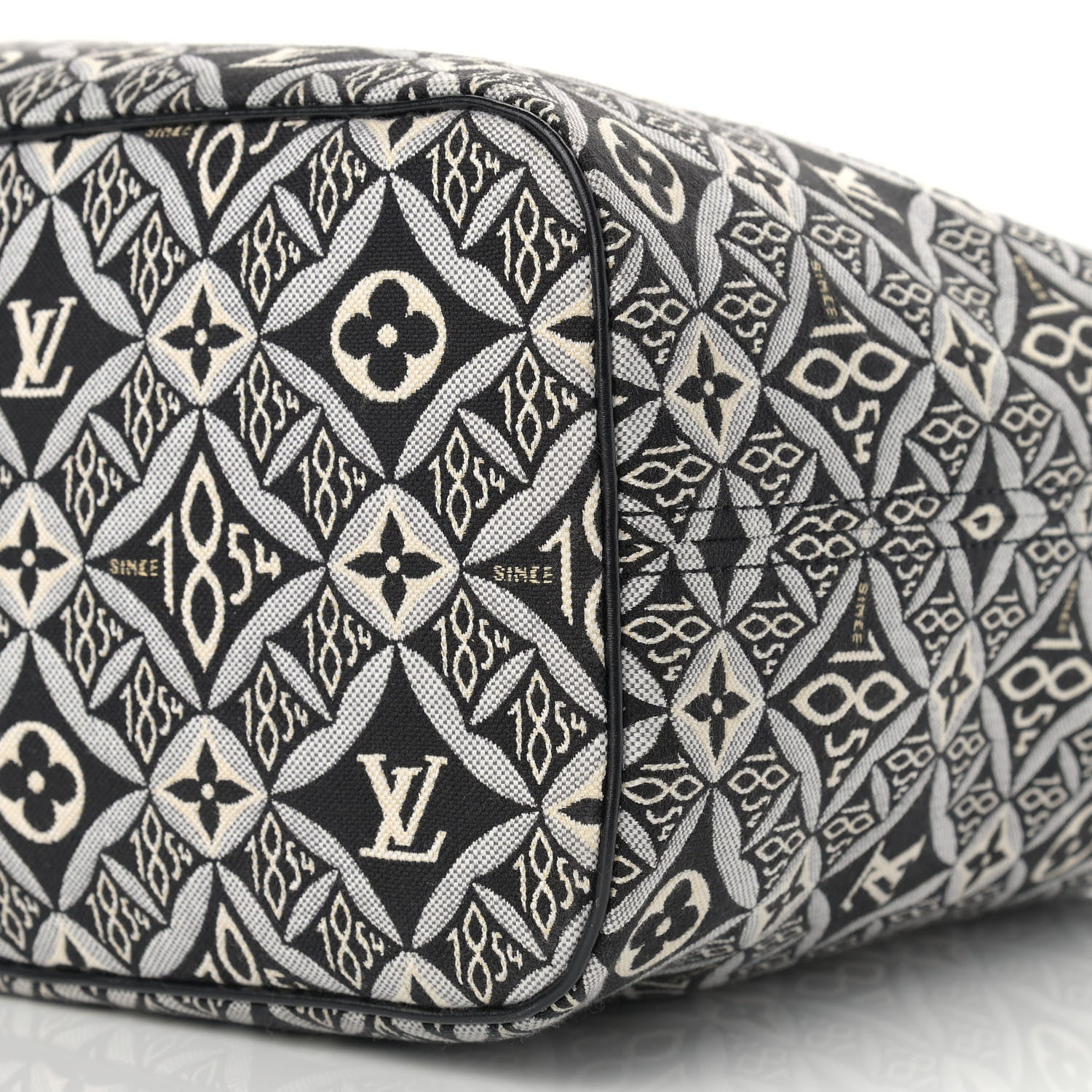 Louis Vuitton Jacquard Since 1854 Neverfull MM Grey 9 of 9