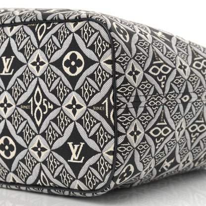 Louis Vuitton Jacquard Since 1854 Neverfull MM Grey 9 of 9