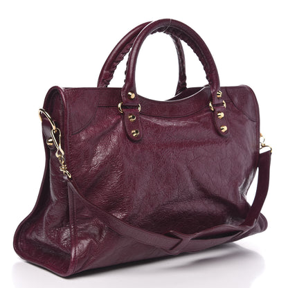 Balenciaga Agneau Classic Gold Hardware City Violet Prune 3 of 11