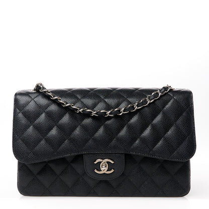 Chanel Caviar Quilted Jumbo Double Flap Black 1 of 11