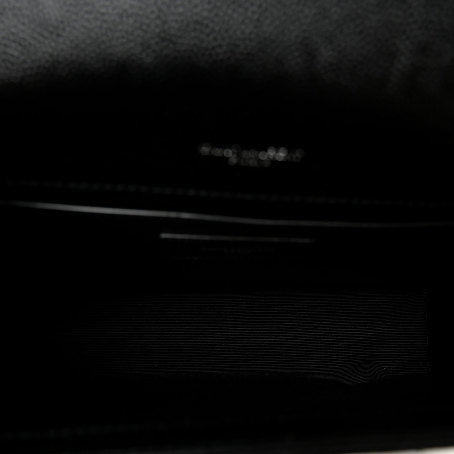 Grain De Poudre Textured Mixed Matelasse Triquilt Medium Monogram Satchel Black