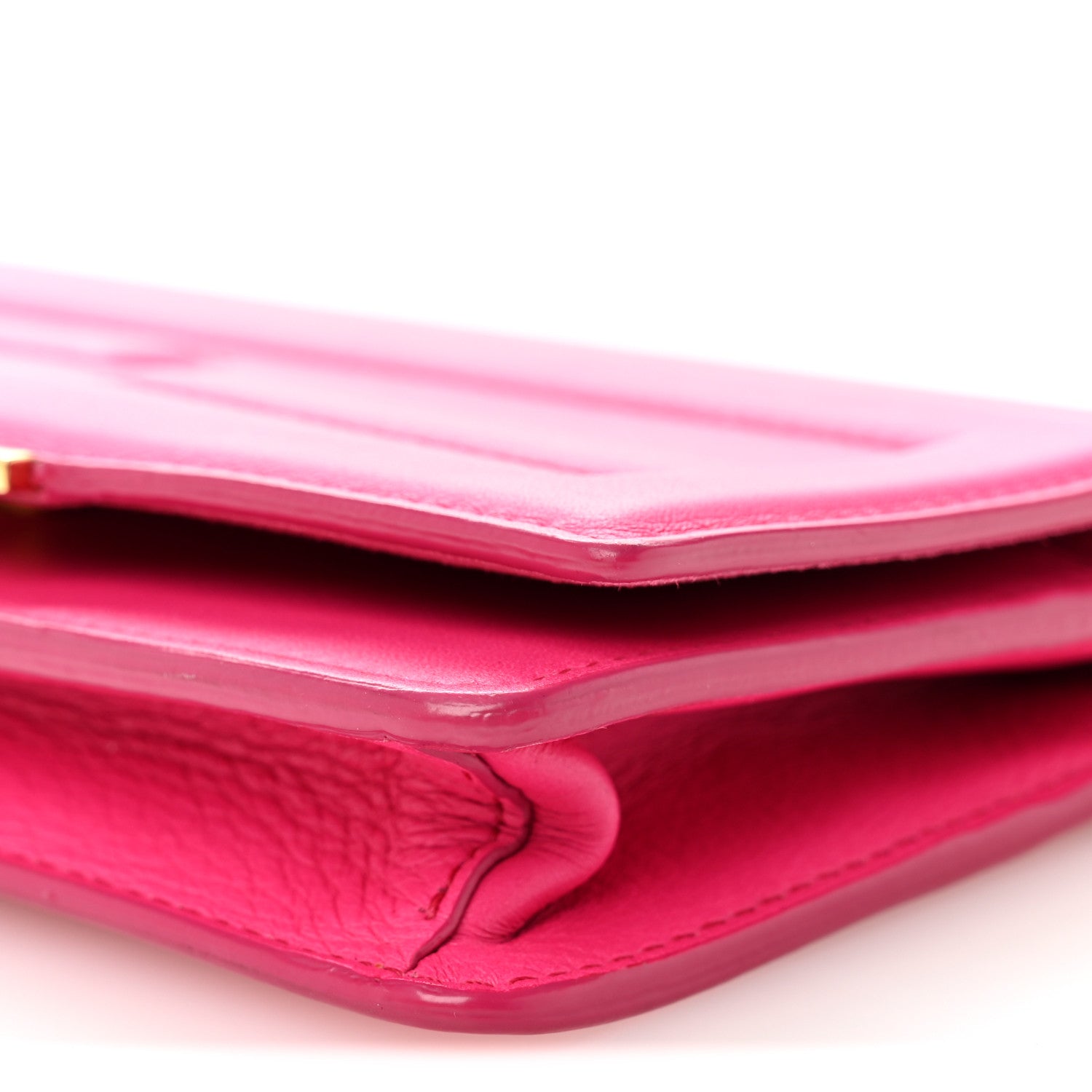 Fendi Vitello Flamingo Tube Wallet on Chain Fuchsia 10 of 10