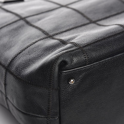 Chanel Caviar Square Stitched Tote Black 11 of 13